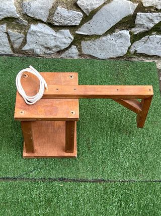 Portalampada in legno da giardino