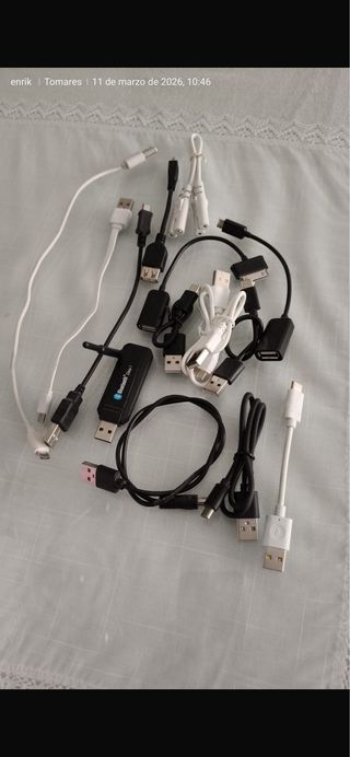 Lote Cables USB y Adaptadores Varios