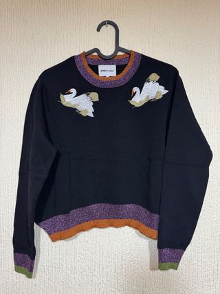 Jersey Bimba y Lola Negro Cisnes Multicolor