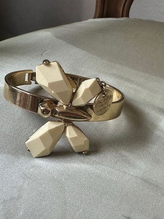 Bracciale Patrizia Pepe color oro e beige