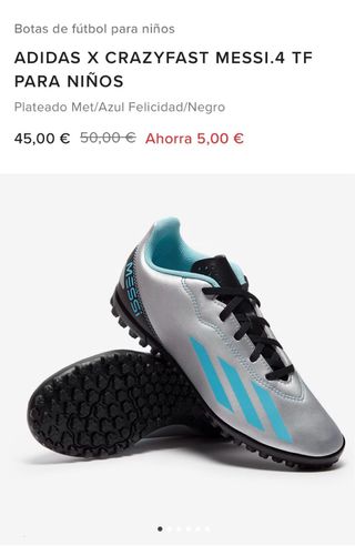 Botas Fútbol Adidas X Crazyfast Messi.4 Talla 34