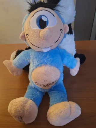 2 peluche Ciclopino e Ciclopina Mascotte Etnaland