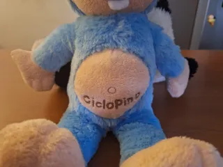 2 peluche Ciclopino e Ciclopina Mascotte Etnaland