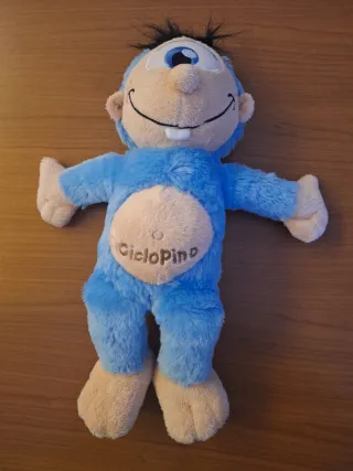 2 peluche Ciclopino e Ciclopina Mascotte Etnaland