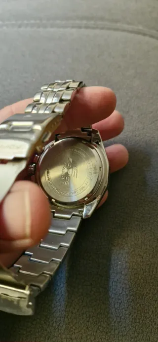 Reloj Casio Edifice Cronógrafo Plata Negro