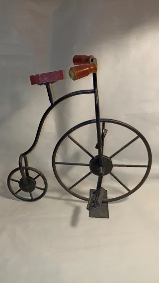 Bicicleta Decorativa Antigua Hierro Forjado 28 cm