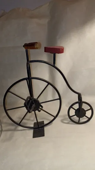 Bicicleta Decorativa Antigua Hierro Forjado 28 cm