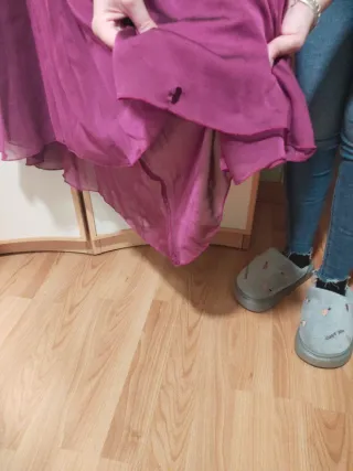 Vestido morado de fiesta