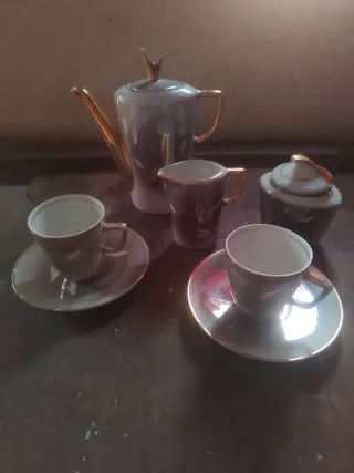 Antiguo juego de café Tú y Yo