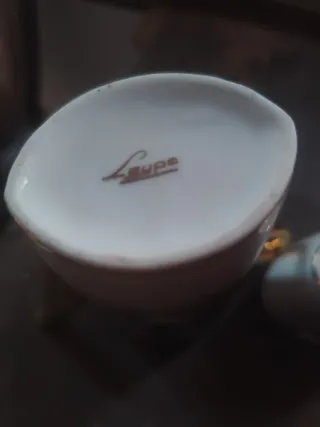 Antiguo juego de café Tú y Yo