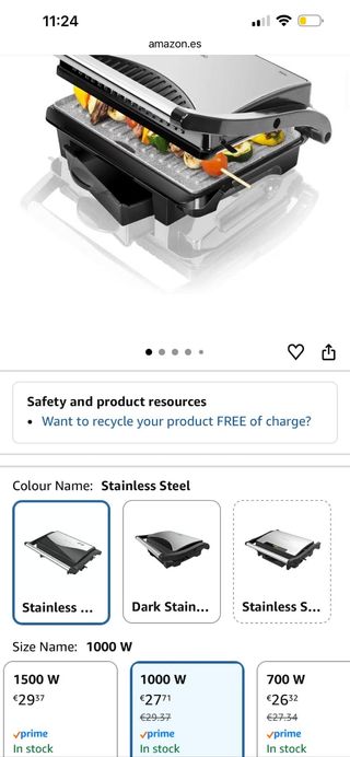 Grelhador Elétrico Cecotec Rock'nGrill 1000