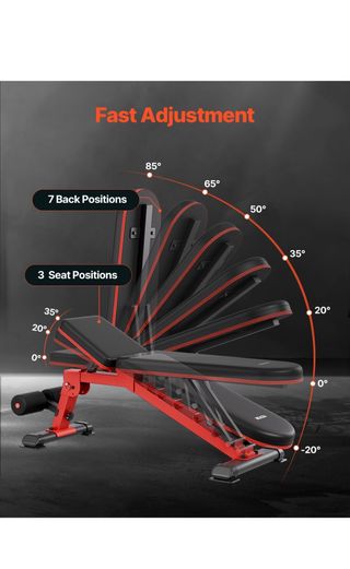 Banco de pesas nuevo en caja, sin usar
