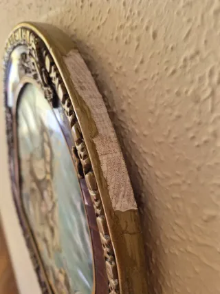 Marco de cuadro con imagen Religiosa antiguo