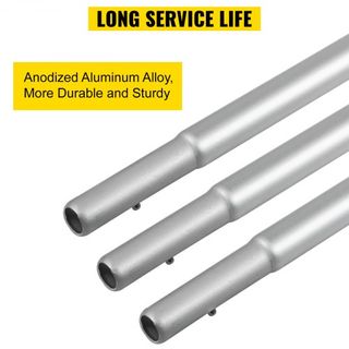 Polo de Bandera Publicitaria, 10 x Paquetes de Bandera de Pluma con Punta de Tierra, Conjuntos de Polo de Bandera Sin Viento de 16 pies con Estaca de Montaje en Tierra, Kit de Polo de Bandera Swoo...