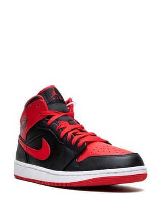 Nike Jordan 1 Mid Negro Rojo