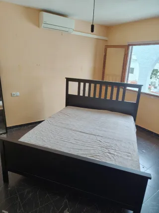 Cama Matrimonio Madera Oscura