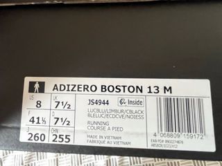 Adidas Adizero Boston 13 Nuevas 41,5