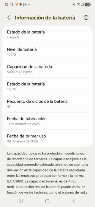 Comprado Enero 2026 - Samsung S25 Ultra 512GB tita