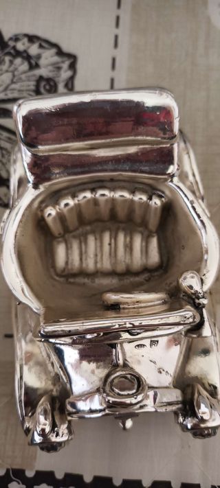 Macchinina vintage placcata argento