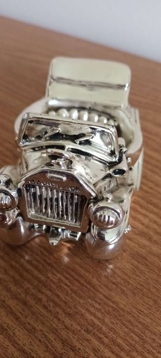 Macchinina vintage placcata argento