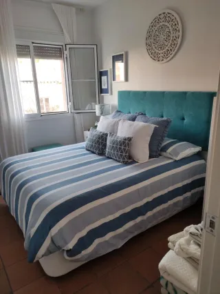 Cabecero de Cama Tapizado Azul Turquesa