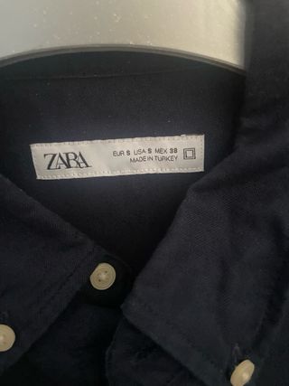 Camisa Oxford Zara Azul