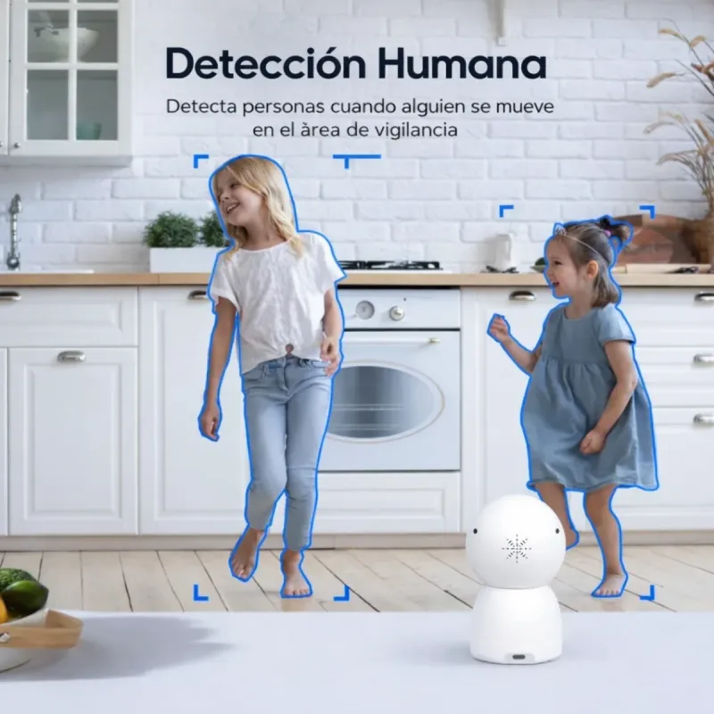 Cámara seguridad WiFi doble lente 1080P microSD afbeelding 5
