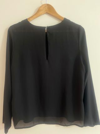 Blusa Mango Negra Talla M