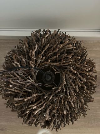 Lámpara Nido Ramas Madera