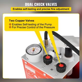 Bomba de Prueba de Presión Hidrostática, Prueba de hasta 60 bar/860 psi, Tanque de 12.1 L, Kit de Probador de Presión de Agua Manual Hidráulico con Manómetro de Tres Unidades y Conexión R 1.27 cm ...