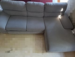 Divano letto angolare estraibile grigio