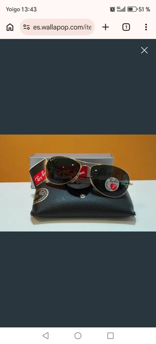 Gafas de sol Ray-Ban Polarizadas Doradas