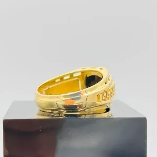 Sello Medusa Greca 18K Negro