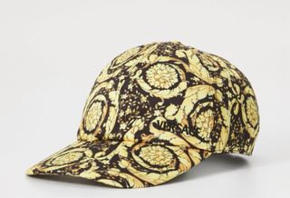 Cappello Versace nero e oro