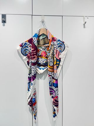 Pañuelo Bimba y Lola grande 120cm blanco