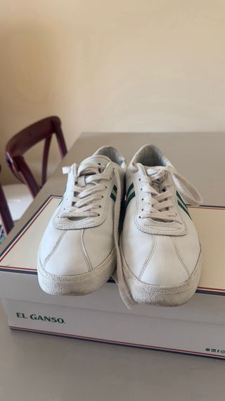 Zapatillas El Ganso Blancas y Verdes