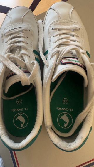 Zapatillas El Ganso Blancas y Verdes
