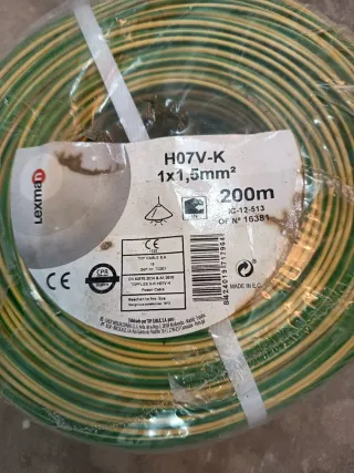 Cable Eléctrico H07V-K 1x1,5mm² -