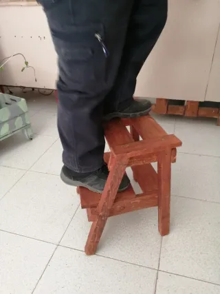 Scaletta legno 2 piani