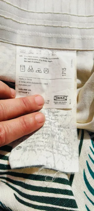 2 Paños Cortina Forrada Ikea