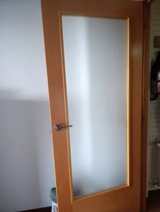 8 Puertas Macizas Madera+ cristal