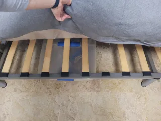 Sofá Cama Gris 120x186