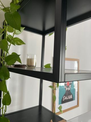 Librería SKLUM Acero Negra