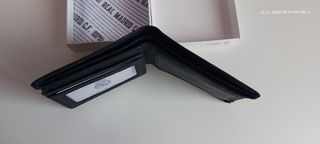 Cartera Piel Real Madrid Oficial Negra