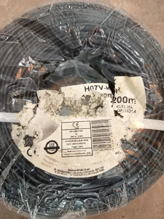 Cable Eléctrico H07V-K 1x1,5mm² - Rollo 200m