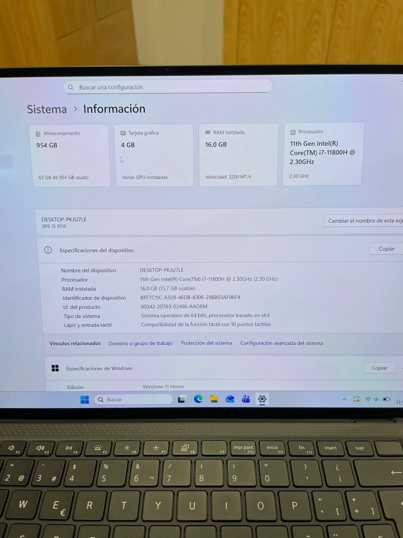 Dell XPS 15 i7 15,6”.Financiamos tu compra. afbeelding 5