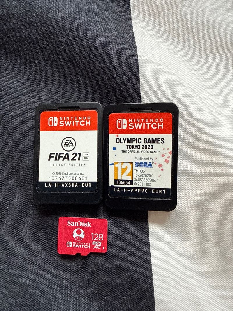 Nintendo Switch V2 + 2 Juegos + SD 128GB afbeelding 5