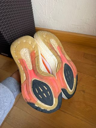 Zapatillas Adidas Ultraboost Blancas Naranja