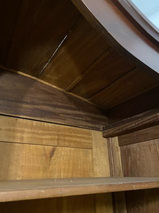 Armario antiguo madera cerezo con espejos