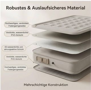 Colchón inflable con bomba portátil